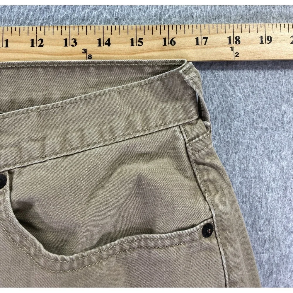 Levi's 505 Regular Fit Straight Leg Jeans Tan 34x30 (Fits‎ 33x29) White Tab City